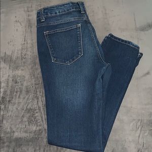 Woman Slim Straight Jeans - Dark Wash